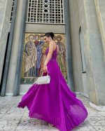 MAXI PLEATED DRESS - Image 10