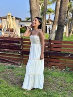 MAXI FLARED DRESS - Image 3