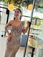 MAXI MERMAID DRESS WITH FRINGES - Image 3
