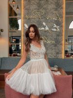 MINI TULLE DRESS SEQUIN TOP - Image 3