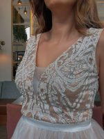 MINI TULLE DRESS SEQUIN TOP - Image 5