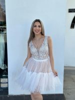 MINI TULLE DRESS SEQUIN TOP - Image 8