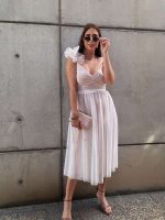 MIDI DRESS SPOT TULLE