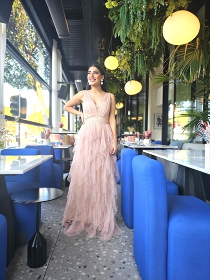 DP6524S.jpg MAXI DRESS TIERED TULLE - Image 1