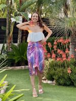 MIDI SKIRT RUCHED FRONT - Image 3