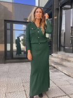 MAXI A LINE SKIRT KNITTED