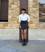 MINI SKIRT PLEATED RHINESTONES - Image 2