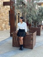 MINI SKIRT PLEATED RHINESTONES - Image 3
