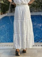 SKIRT MAXI CUTWORK - Image 4