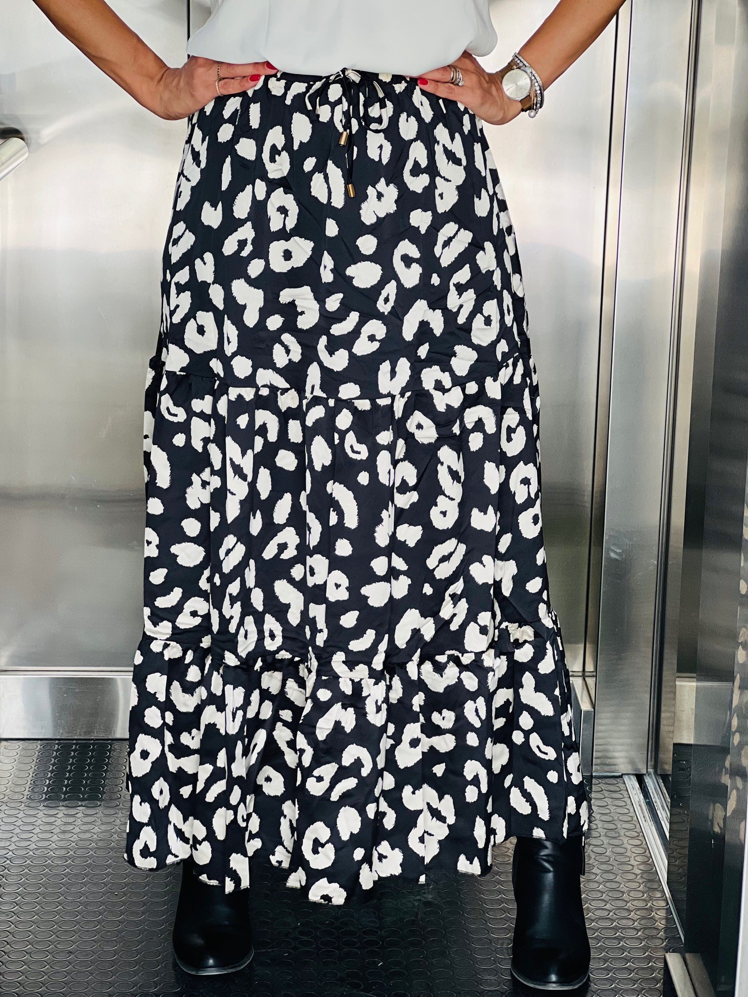 FP0222W.jpg MAXI SKIRT ANIMAL PRINT - Image 1