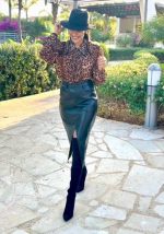 MIDI SKIRT ECO LEATHER - Image 3