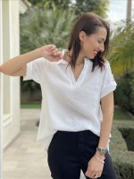 BLOUSE LONG SHORT SLEEVE - Image 2
