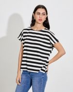 BLOUSE STRIPE SHORT SLEEVE - Image 2