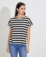 BLOUSE STRIPE SHORT SLEEVE - Image 3