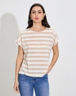 BLOUSE STRIPE SHORT SLEEVE - Image 21