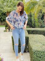 BLOUSE PRINTED BALLOON SLEEVE - Image 3