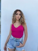 CROP TOP KNITTED V NECK - Image 3