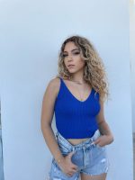 CROP TOP KNITTED V NECK - Image 4