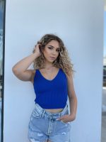 CROP TOP KNITTED V NECK - Image 6