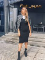 MIDI KNITTED RIBBED DRESS - Image 4