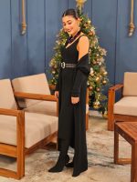 MIDI KNITTED RIBBED DRESS - Image 6