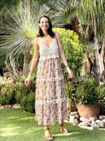 DRESS MAXI PRINTED