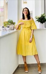 DRESS MIDI CUTWORK DETAIL - Image 2