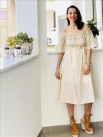 DRESS MIDI CUTWORK DETAIL - Image 3