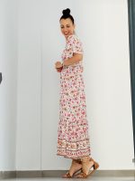 MAXI DRESS COTTON SHORT SLEEVE - Image 5