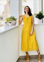 DRESS MIDI EMBROIDERY TOP