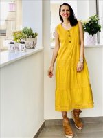 DRESS MIDI EMBROIDERY TOP - Image 2