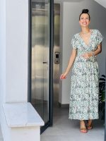 MAXI DRESS PRINTED COTTON