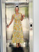 DRESS MAXI CHIFFON TIERED - Image 5