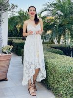 DRESS ASYMMETRICAL LACE