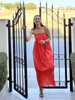 DRESS MAXI LINEN CUT WORK - Image 5