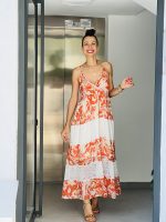 MAXI DRESS PRINTED CUT WORK DETAIL - Image 2