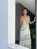 MAXI DRESS PRINTED CUT WORK DETAIL - Image 4