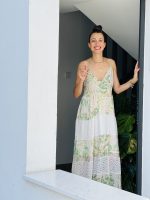MAXI DRESS PRINTED CUT WORK DETAIL - Image 6