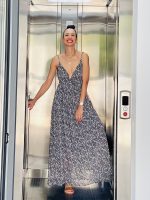 MAXI DRESS PRINTED CHIFFON - Image 2