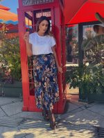 SKIRT MIDI PLEATED PRINTED - Image 4