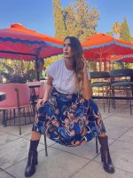 SKIRT MIDI PLEATED PRINTED - Image 7