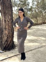MIDI KNITTED PENCIL SKIRT - Image 2