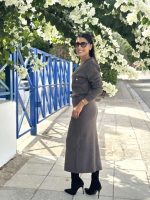 MIDI KNITTED PENCIL SKIRT - Image 4
