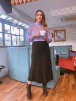 KNITTED MIDI SKIRT - Image 4