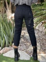 TROUSER MOM FIT BLACK JEAN - Image 4