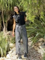 TROUSER JEAN GREY CROPPED - Image 7
