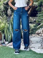 TROUSER JEAN CUT OFF KNEE - Image 2