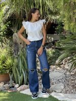 TROUSER JEAN CUT OFF KNEE - Image 6