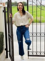 JEAN CROPPED RIBBED - Image 2