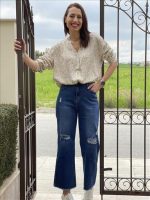 JEAN CROPPED RIBBED - Image 5